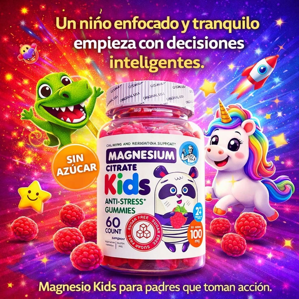 Dr. Moritz™ Magnesium Kids - Acompaña su crecimiento y equilibrio diario.